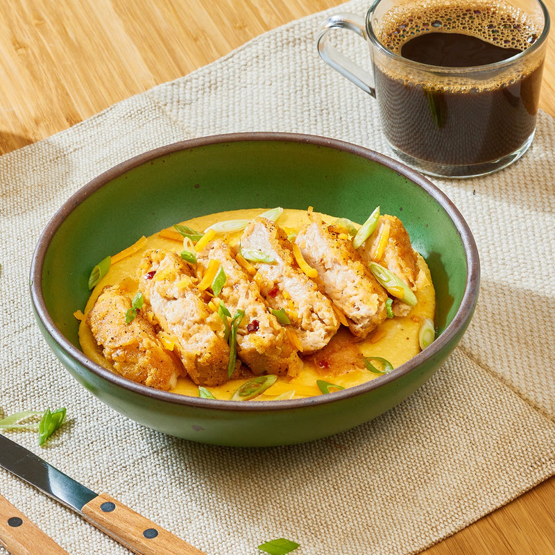 Grits & Crispy Cutlet Breakfast