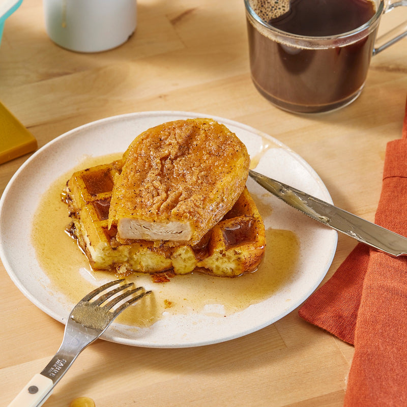Crispy Cutlet Overnight Waffle Casserole