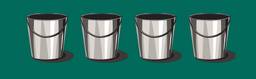 steel buckets art