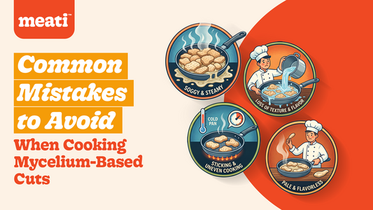 Common mistakes when cooking mycelium-based cuts