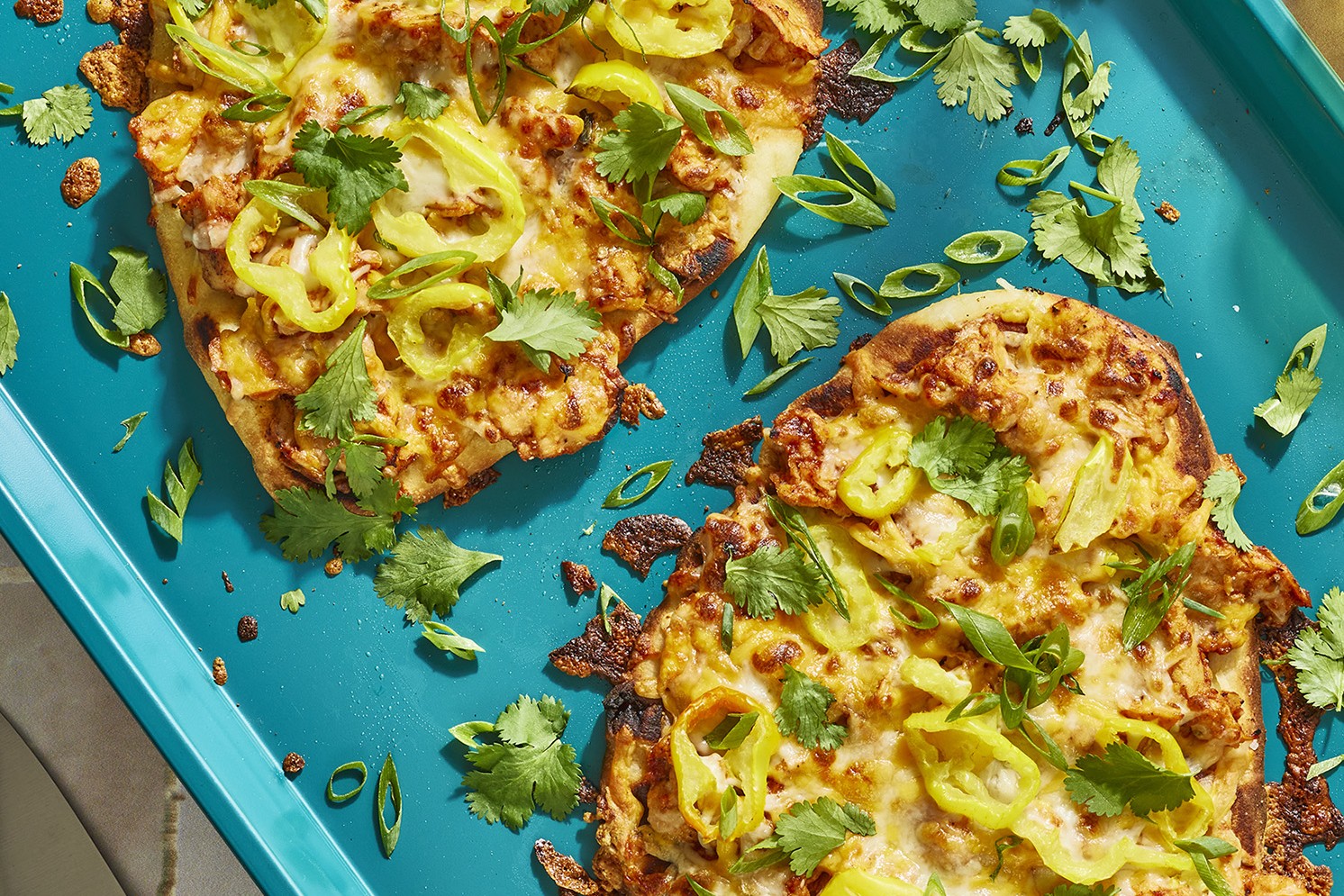 Meati™ BBQ Classic Cutlet ‘Pizza’ on Naan Bread recipe